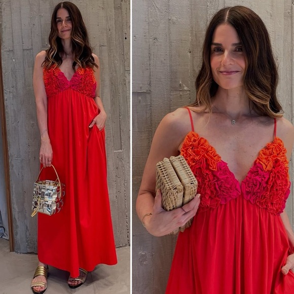 NWT Mara Hoffman Women's Annika Dress Red Size Medium - Picture 12 of 12